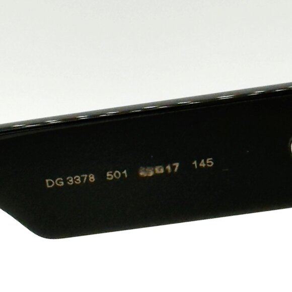 DOLCE & GABBANA DG3378 501 Black Demo Lens 55 mm Women's Eyeglasses READ - Picture 8 of 13